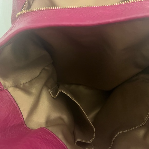 Coach Phoebe Red Pebbled Leather Shoulder Bag Hobo - Picture 5 of 11